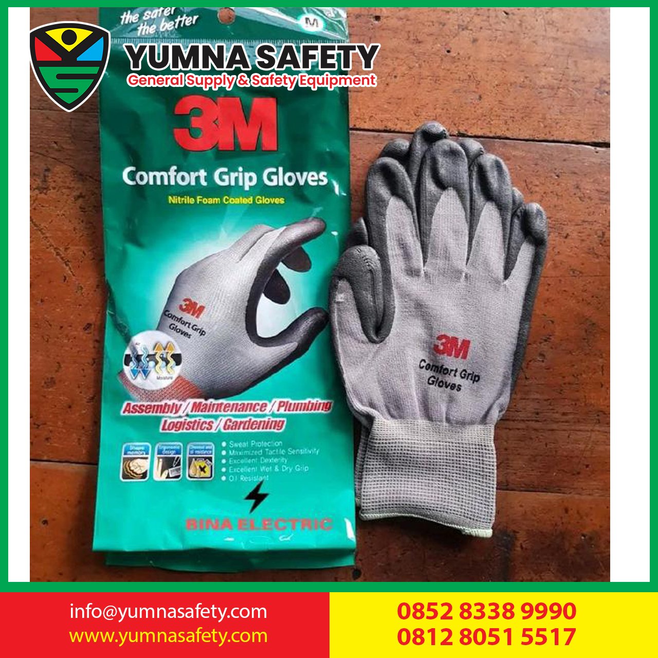 sarung tangan 3M Comfort grift anti cutting