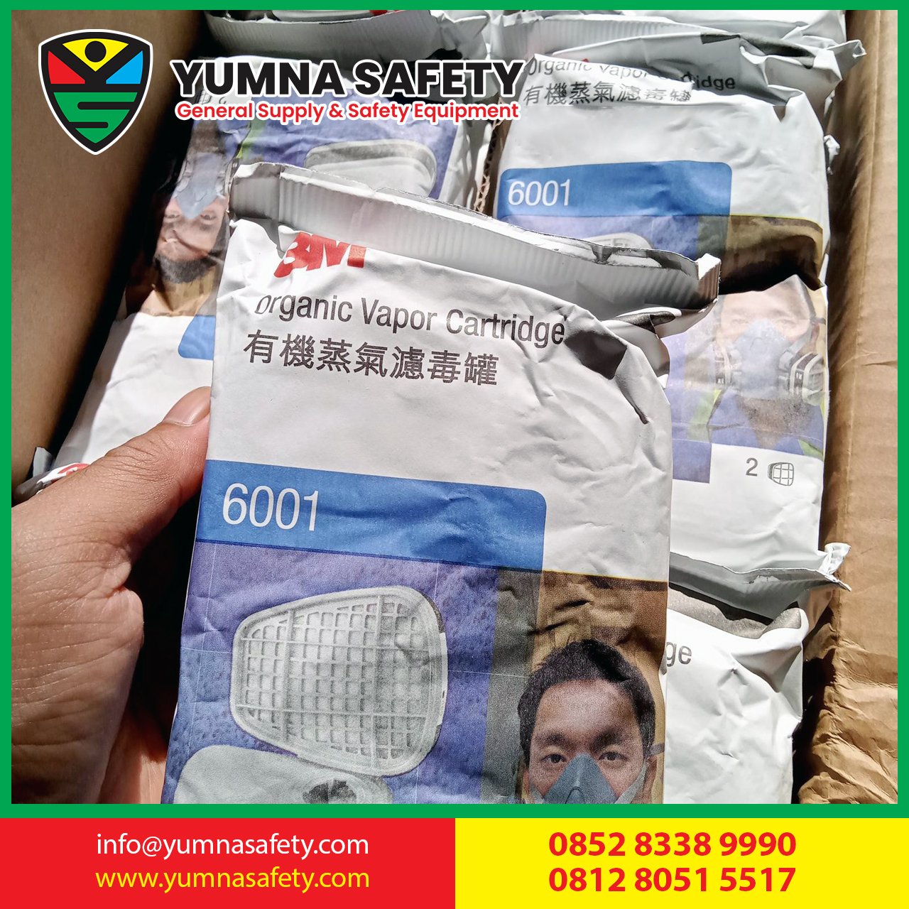 catridge 3M 6001 original organic vapor