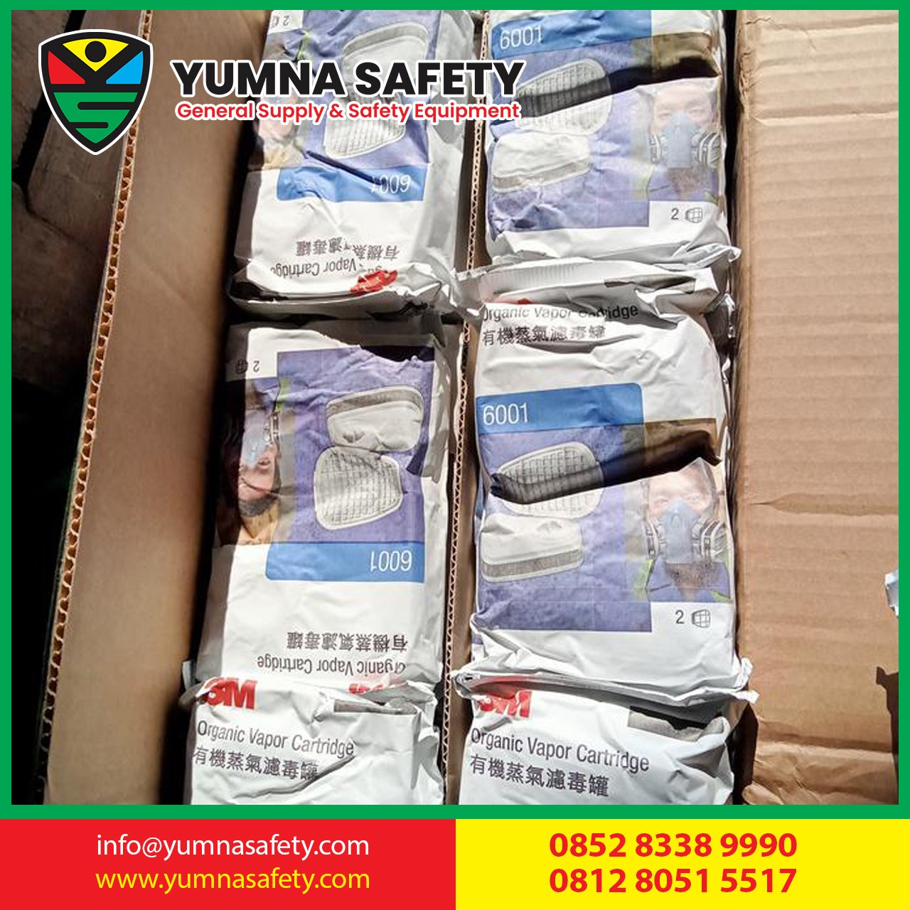 catridge 3M 6001 original organic vapor