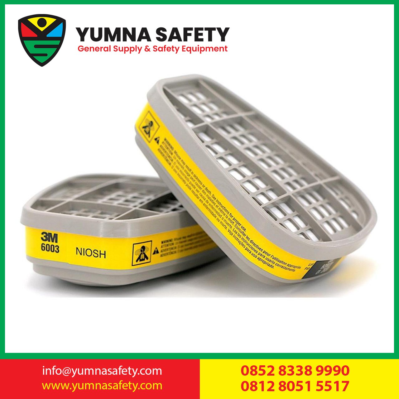 catridge respirator 3m 6003 Made in korea