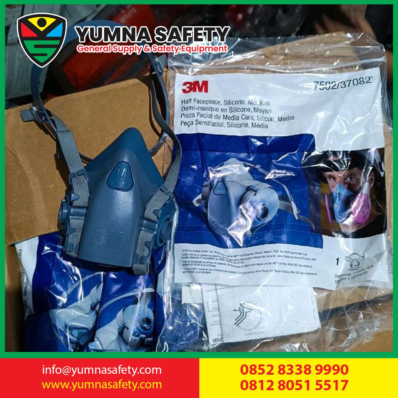 Respirator half mask 3M 7502 original