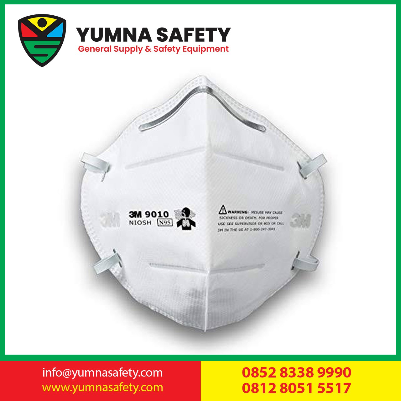 Masker N95 9010 original 50 pcs 3M