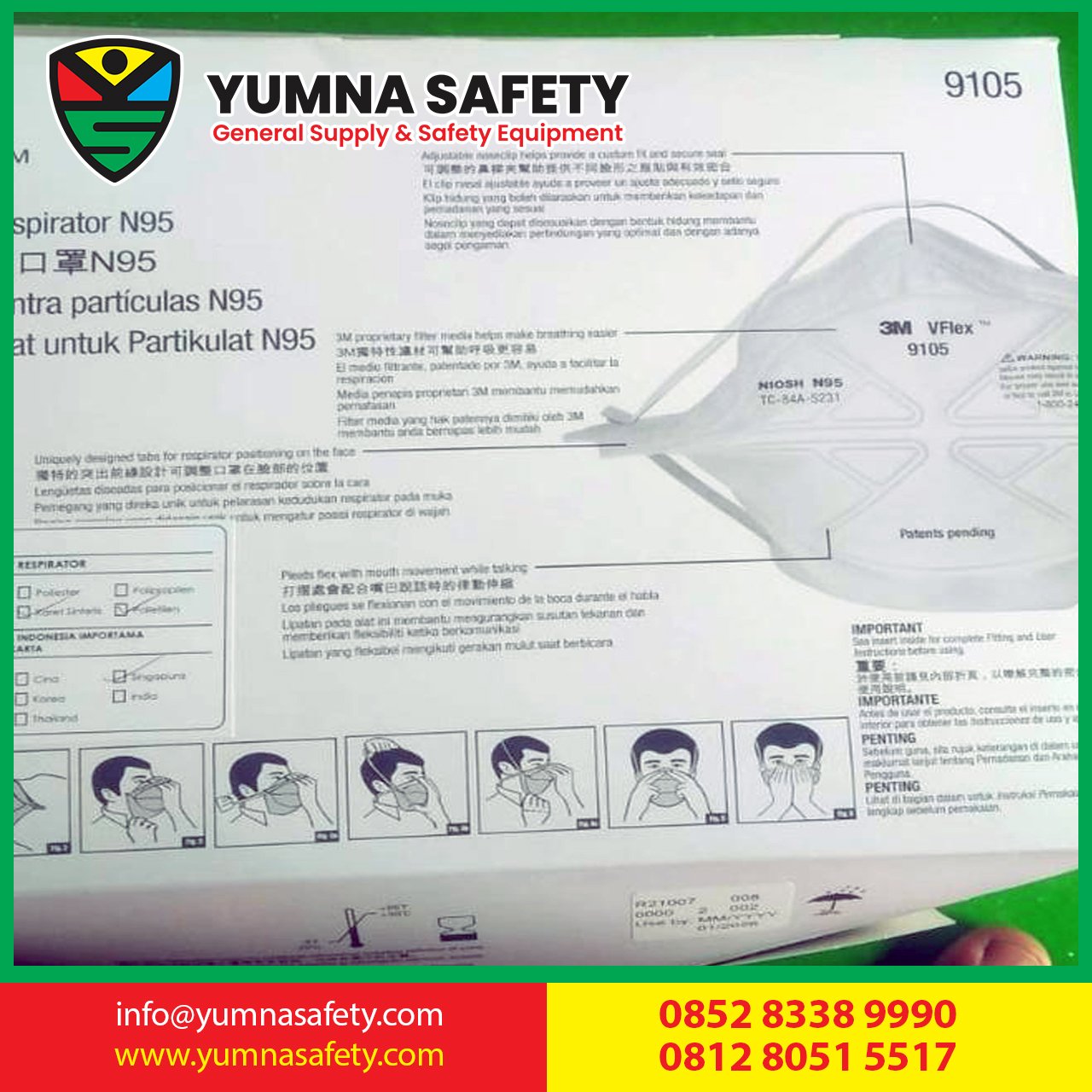 Masker 9105 vflex original