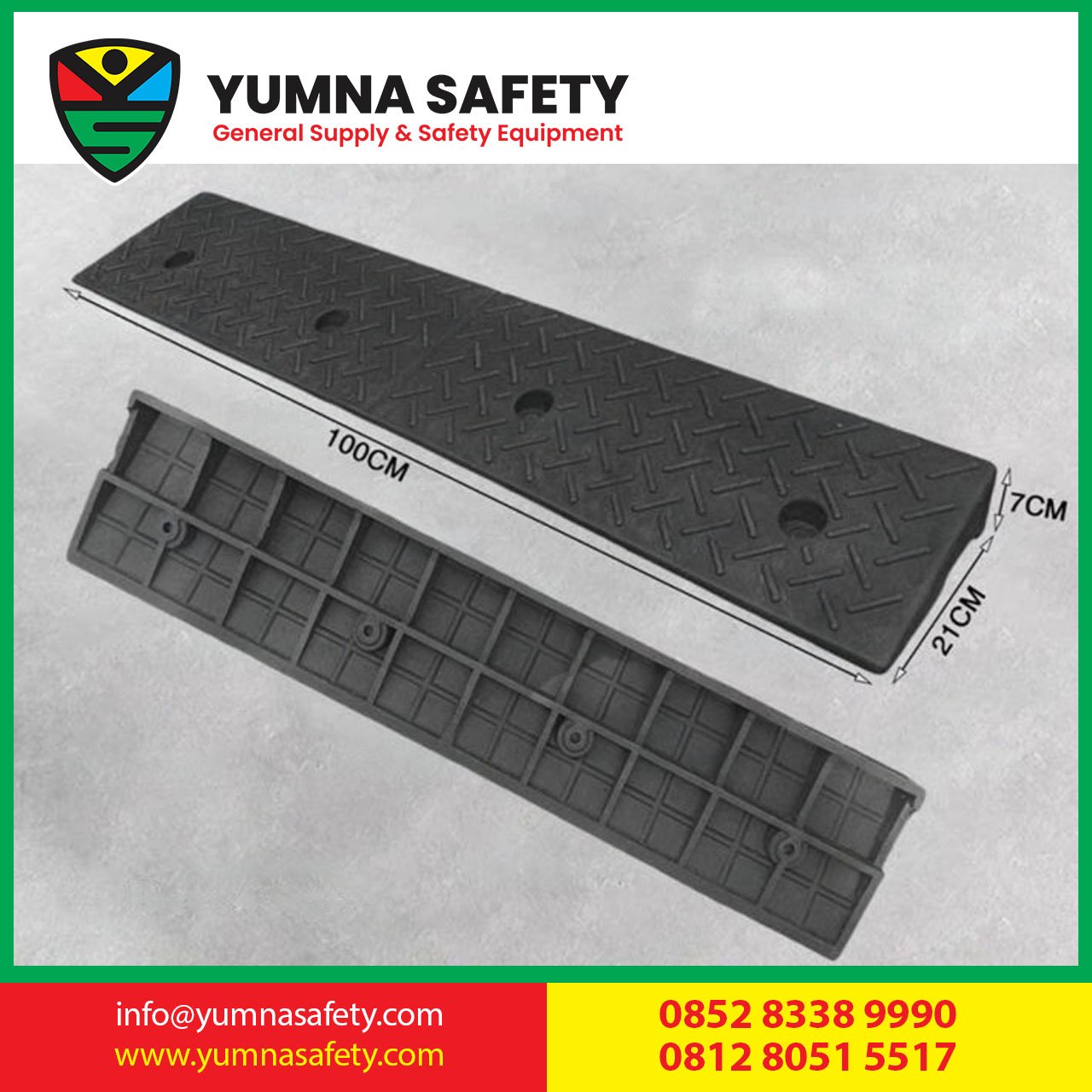 Rubber Ramp Driveway Ramp / Tanjakan Mobil Karet Rubber Alas Pijakan Miring