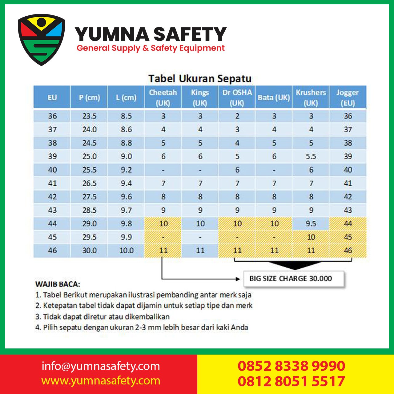 Sepatu Safety Cheetah 3001H