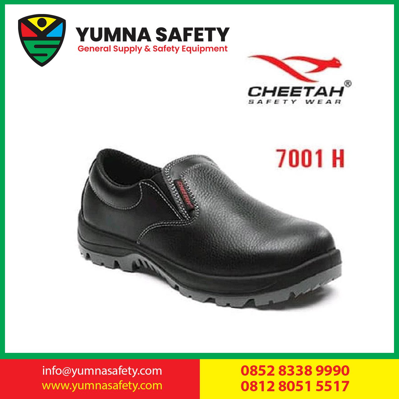 Cheetah Safety Shoes 7001H/P Low Cut Slip On