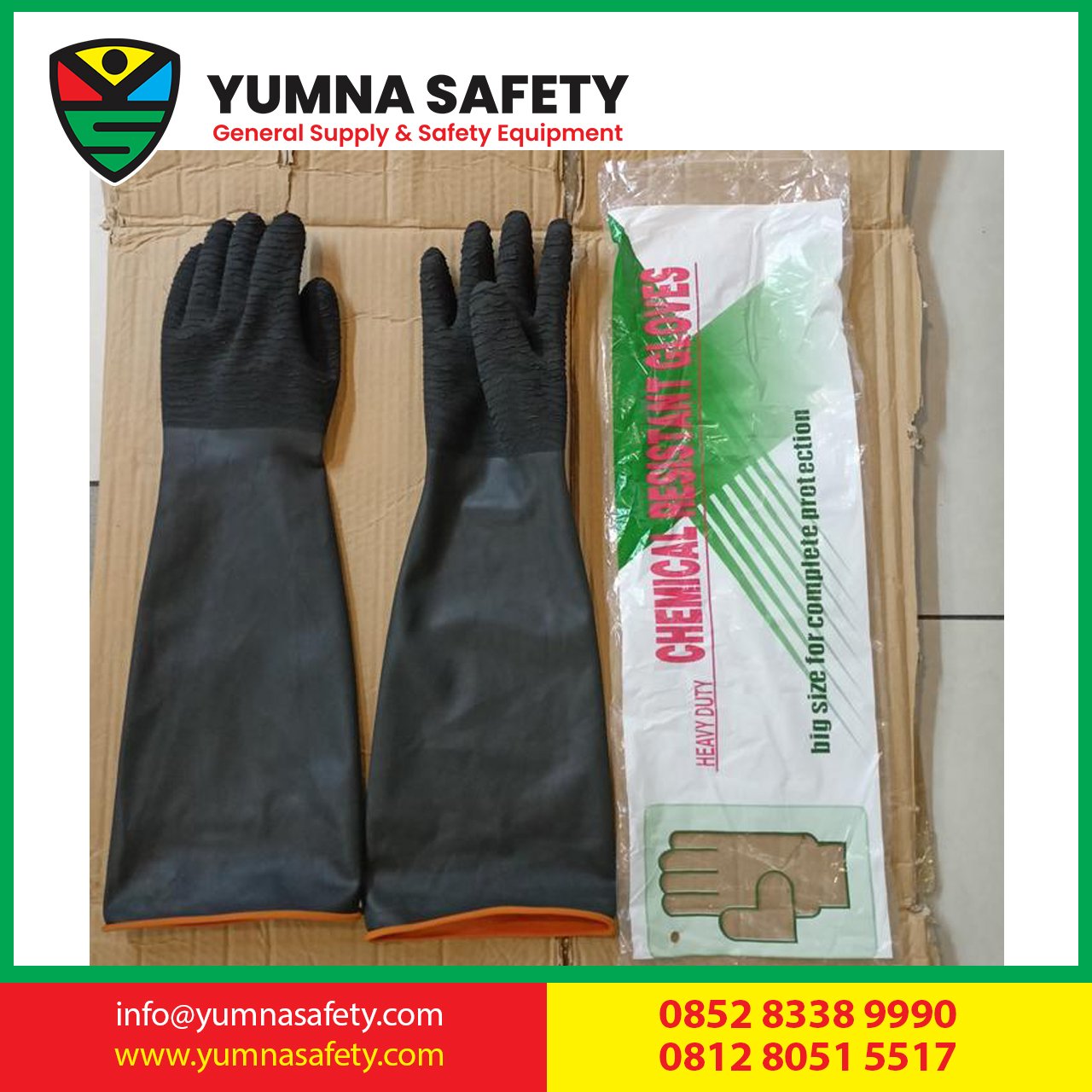 Sarung tangan kimia/ chemical/ safety globe sandblasting