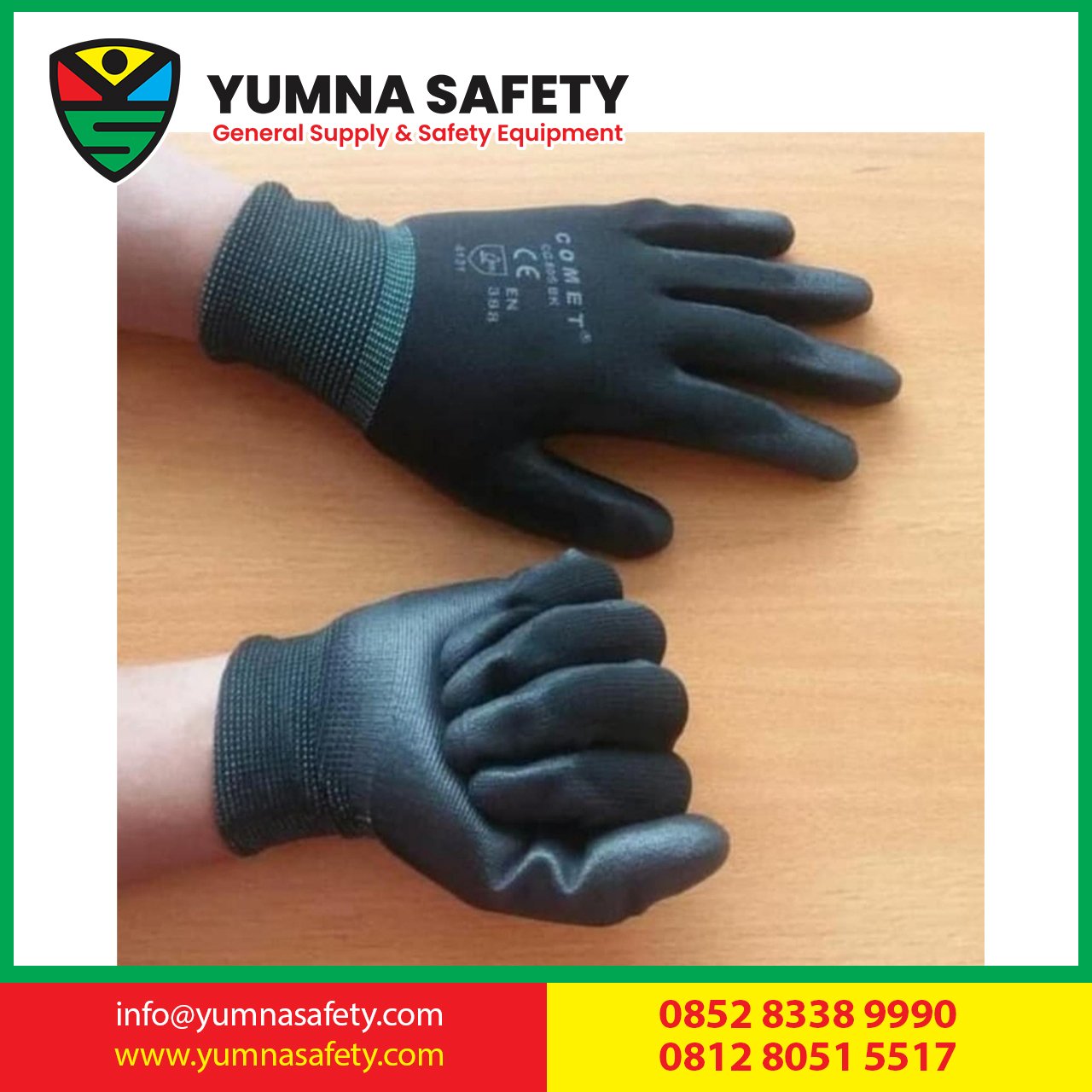 sarung tangan safety comet cg805bk