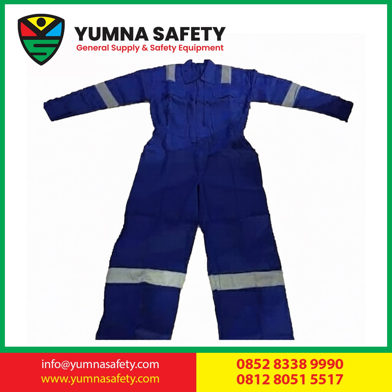 WEARPACK COVERALL ANTI API NOMEX DUPONT 4.5 Oz ORIGINAL (biru)