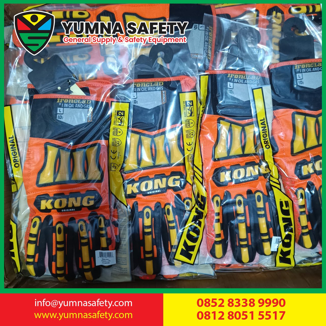 Sarung Tangan Industri OIL n GAS Merk Kong Ori Atau High Impact