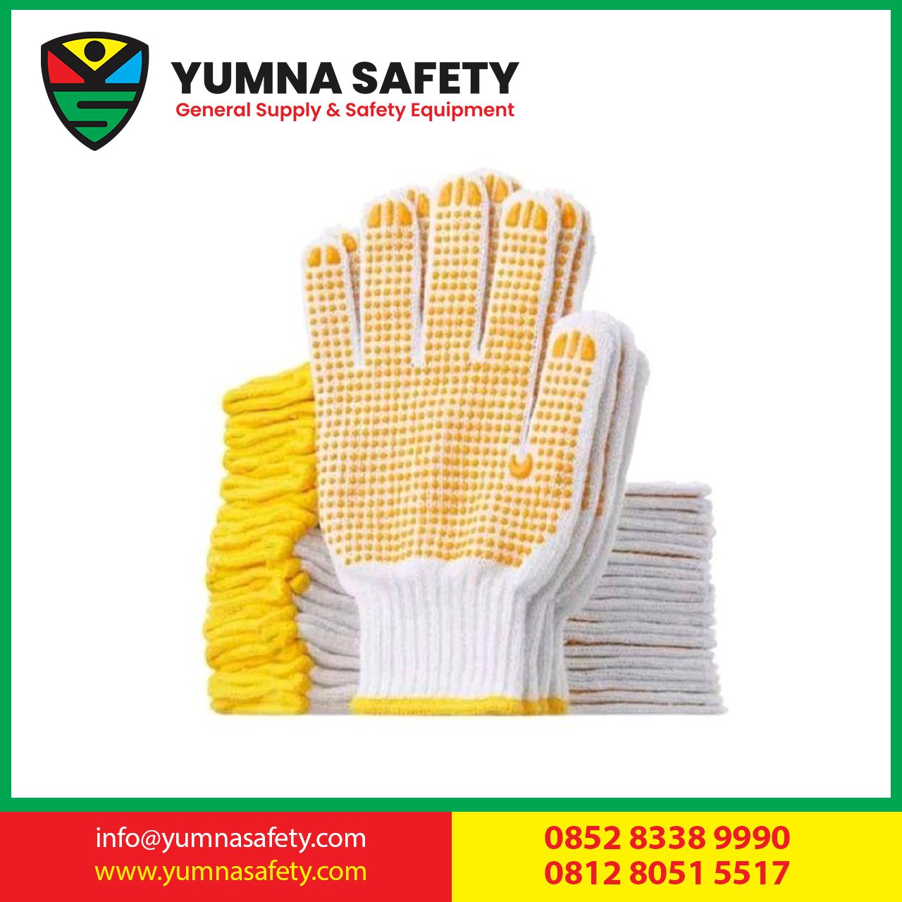 Sarung Tangan Kerja Anti Slip / Kuli / Murah berkualitas Proyek / (12pasang 1 lusin)