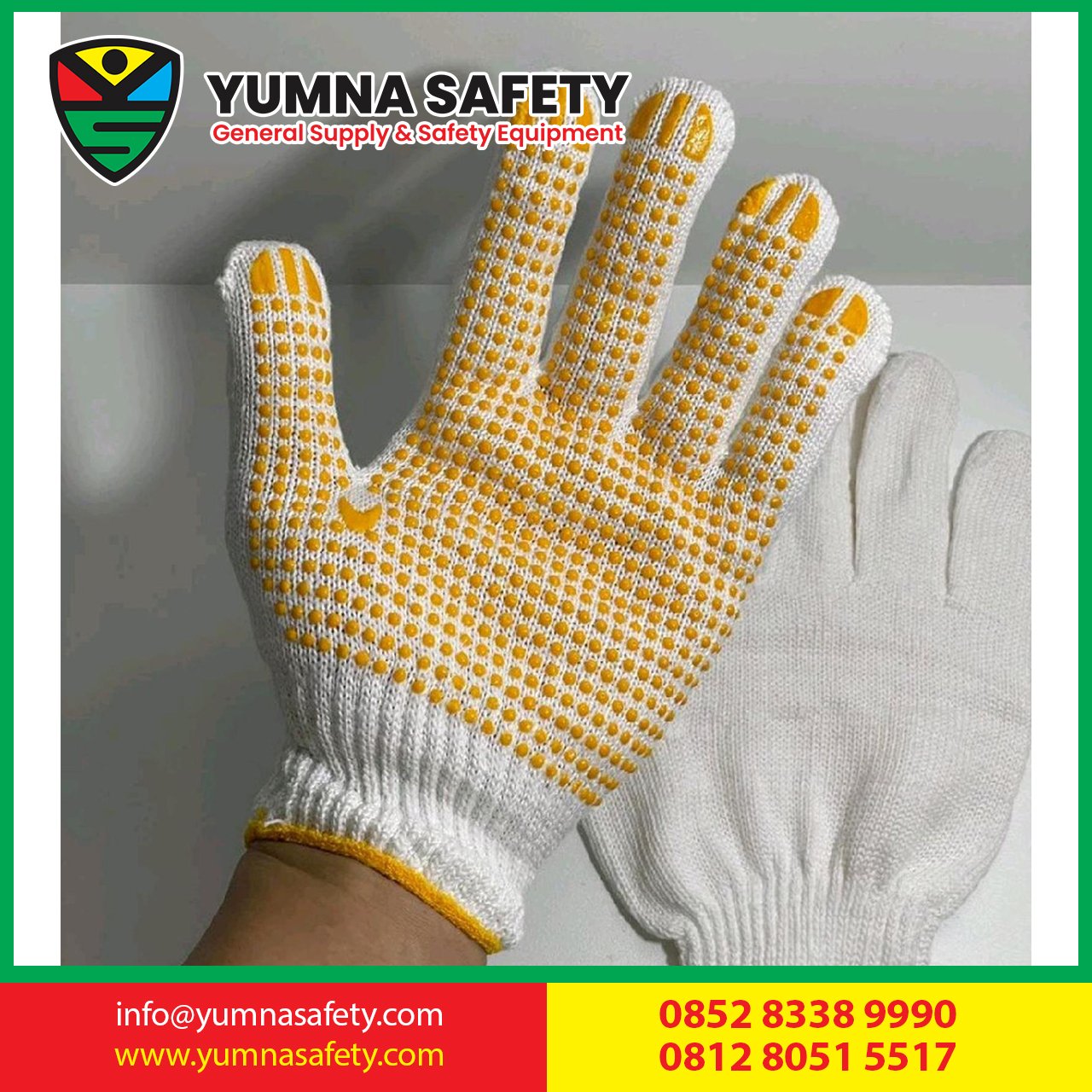 Sarung Tangan Kerja Anti Slip / Kuli / Murah berkualitas Proyek / (12pasang 1 lusin)