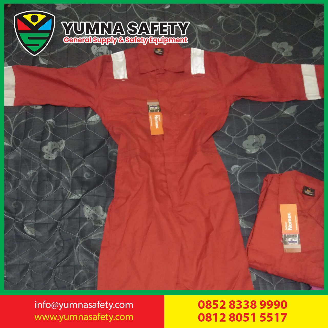 WEARPACK COVERALL ANTI API NOMEX DUPONT 4.5 Oz ORIGINAL (merah)
