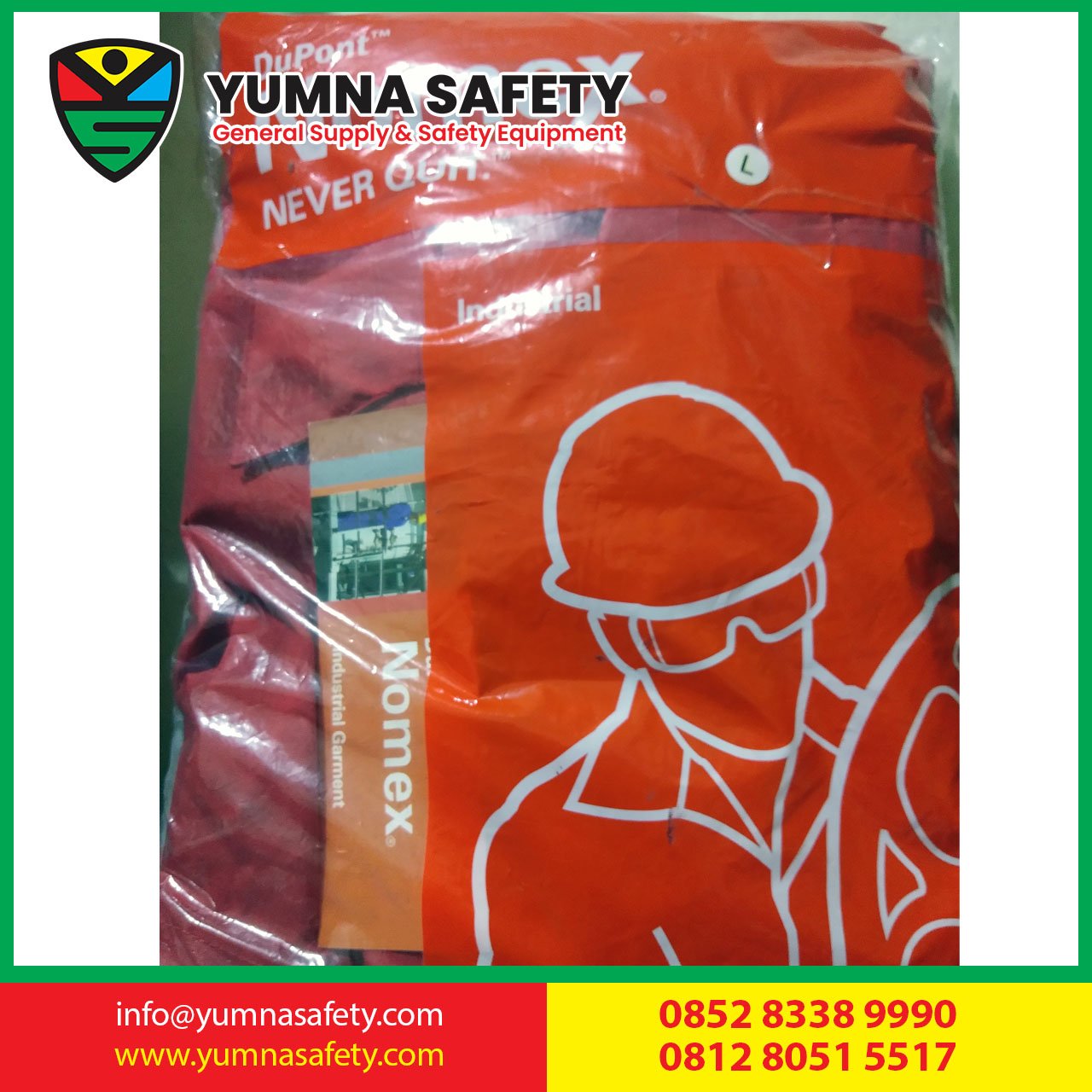 WEARPACK COVERALL ANTI API NOMEX DUPONT 4.5 Oz ORIGINAL (merah)