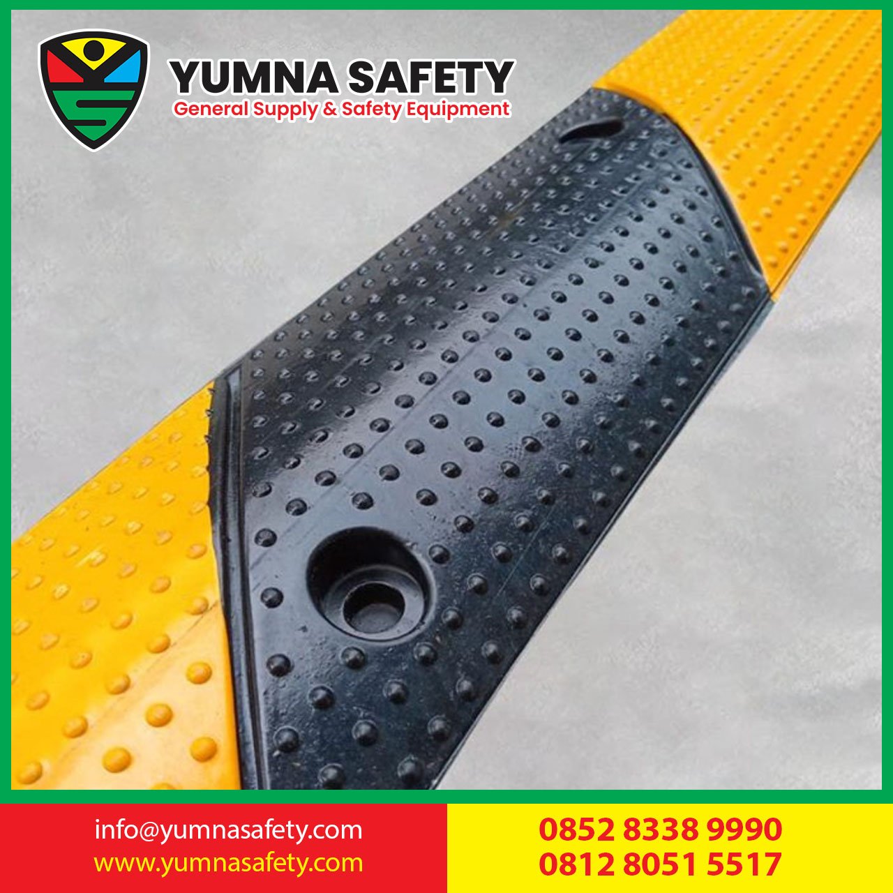RUBBER SPEEDBUMP CABLE PROTECTOR 1 LINE