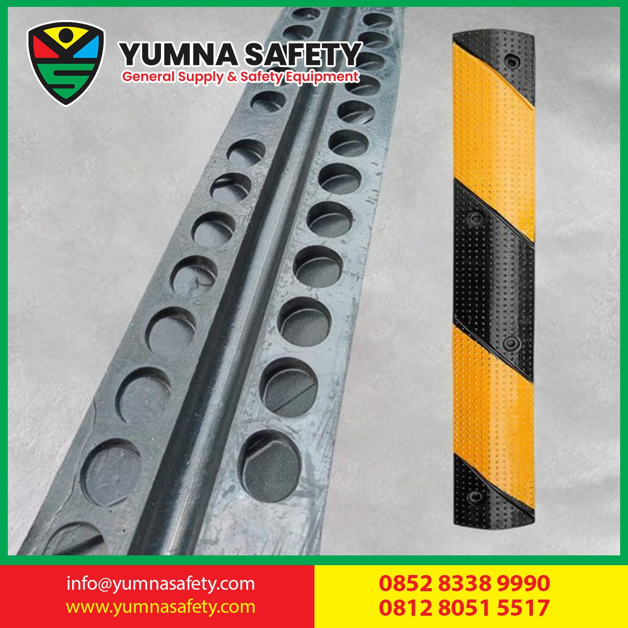 RUBBER SPEEDBUMP CABLE PROTECTOR 1 LINE