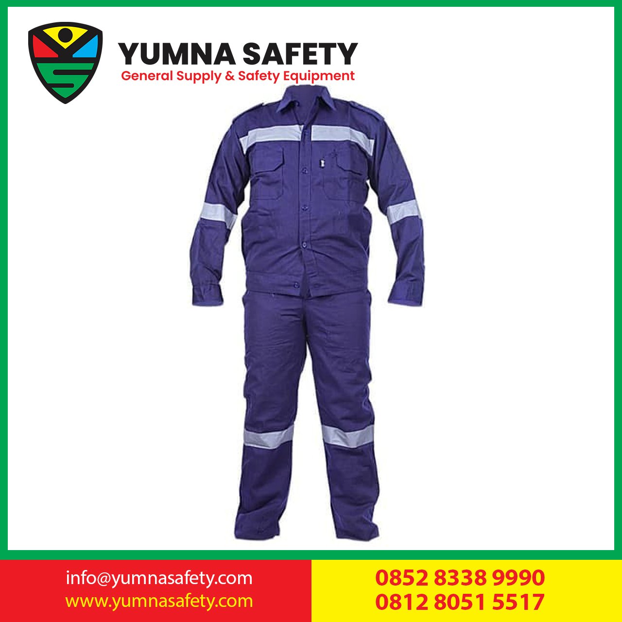 setelan baju celana seragam kerja safety