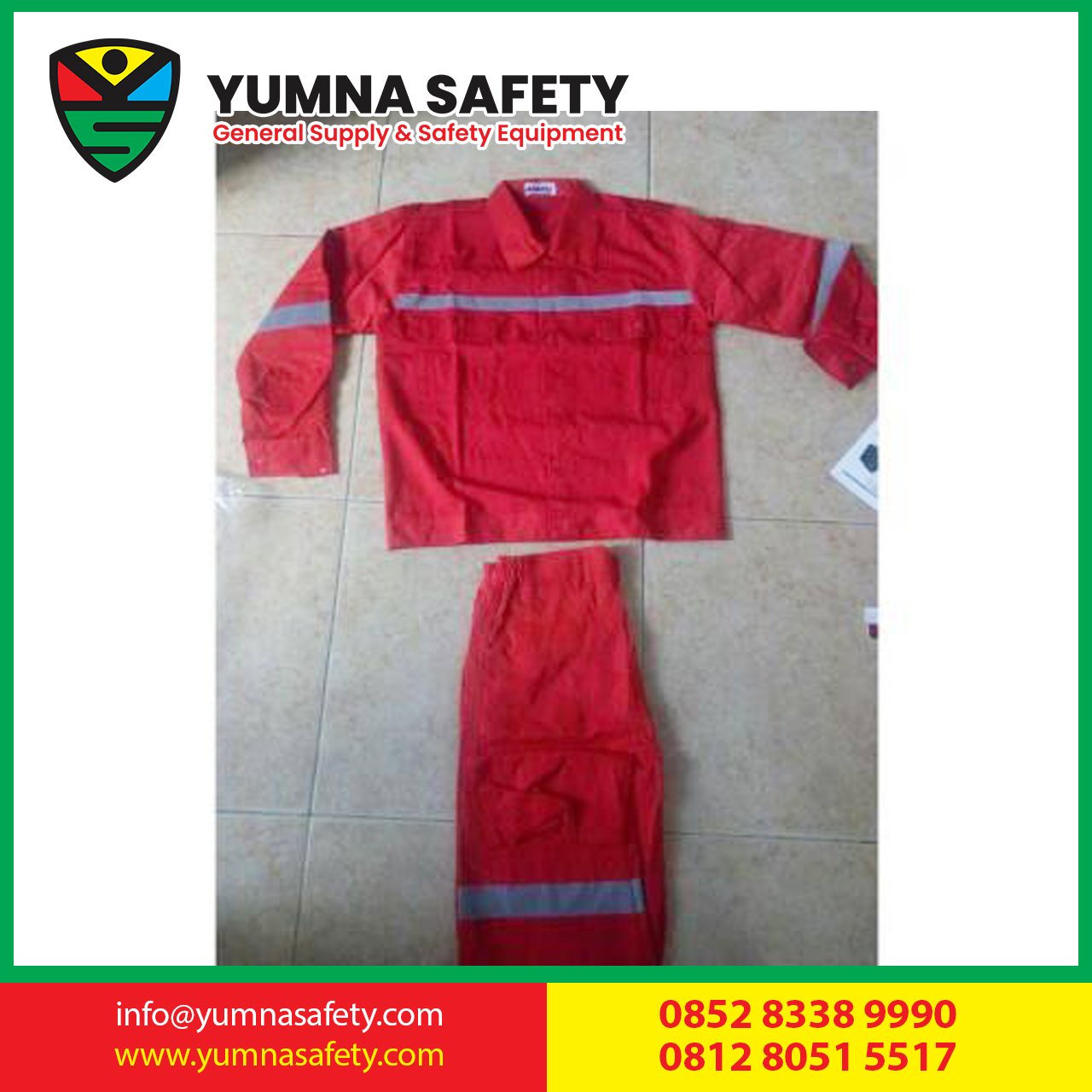 setelan baju celana seragam kerja safety