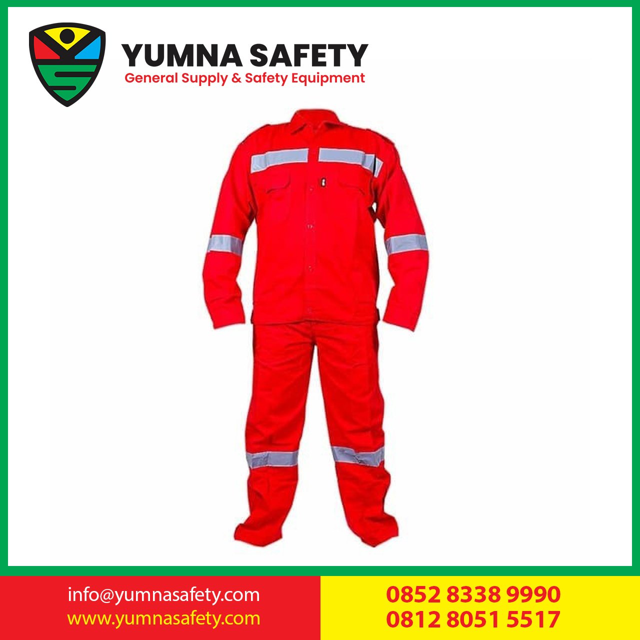 setelan baju celana seragam kerja safety