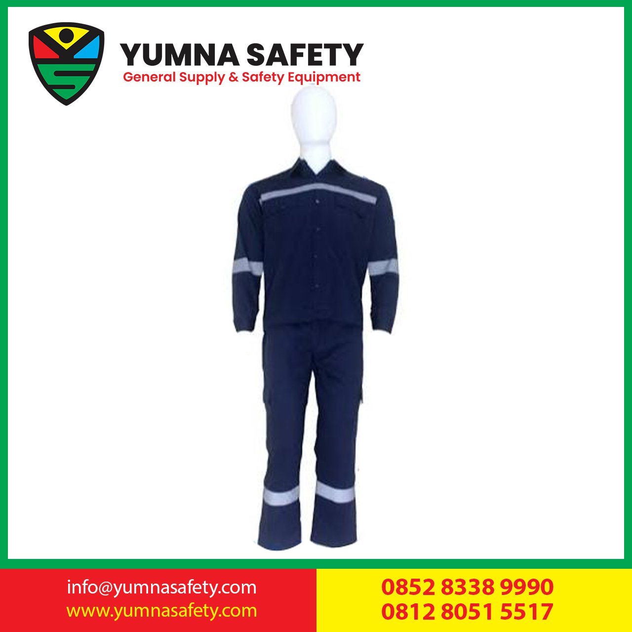 setelan baju celana seragam kerja safety