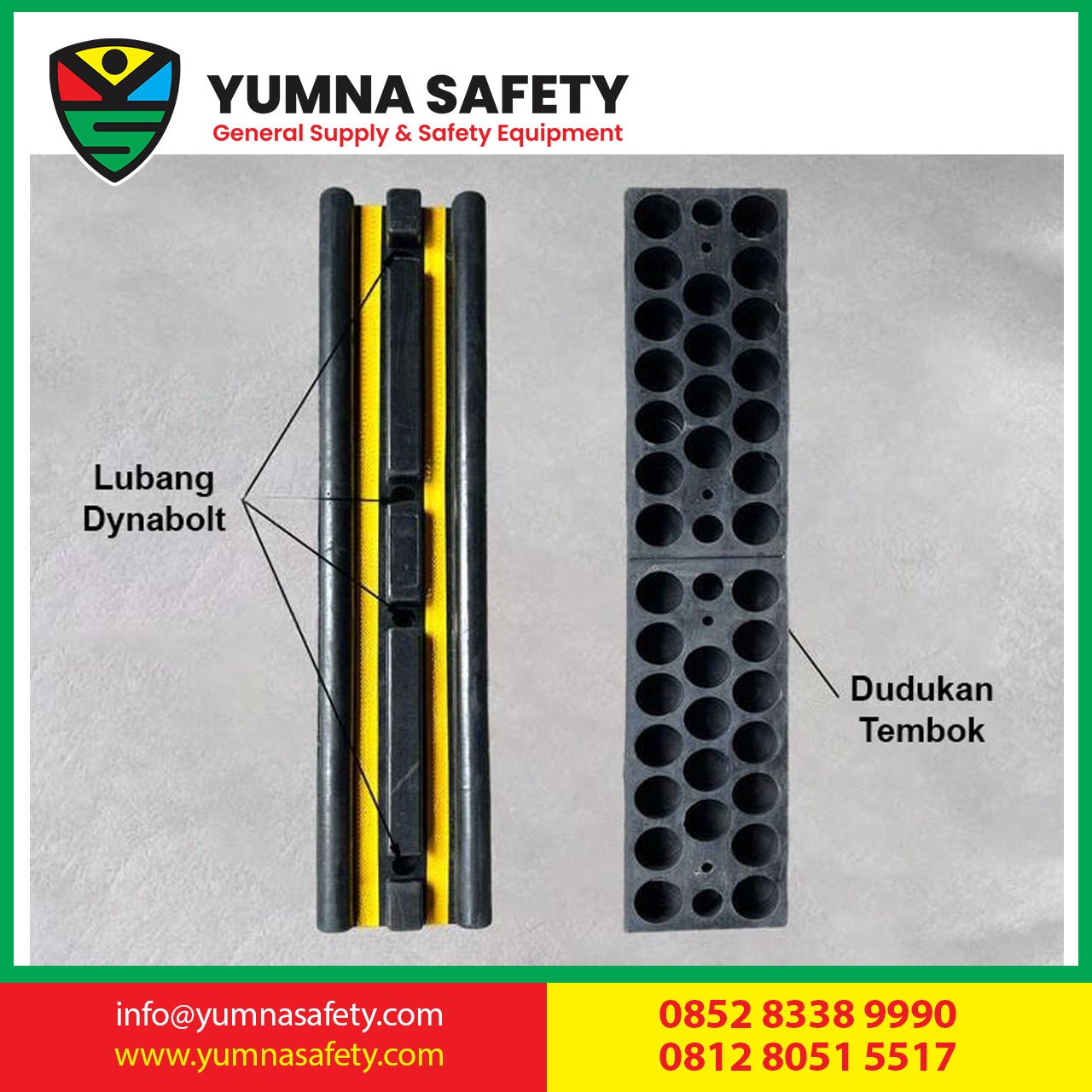 Rubber Wall Guard 12KG Bumper Protector Car Parking Safety / Karet Pelindung Dinding