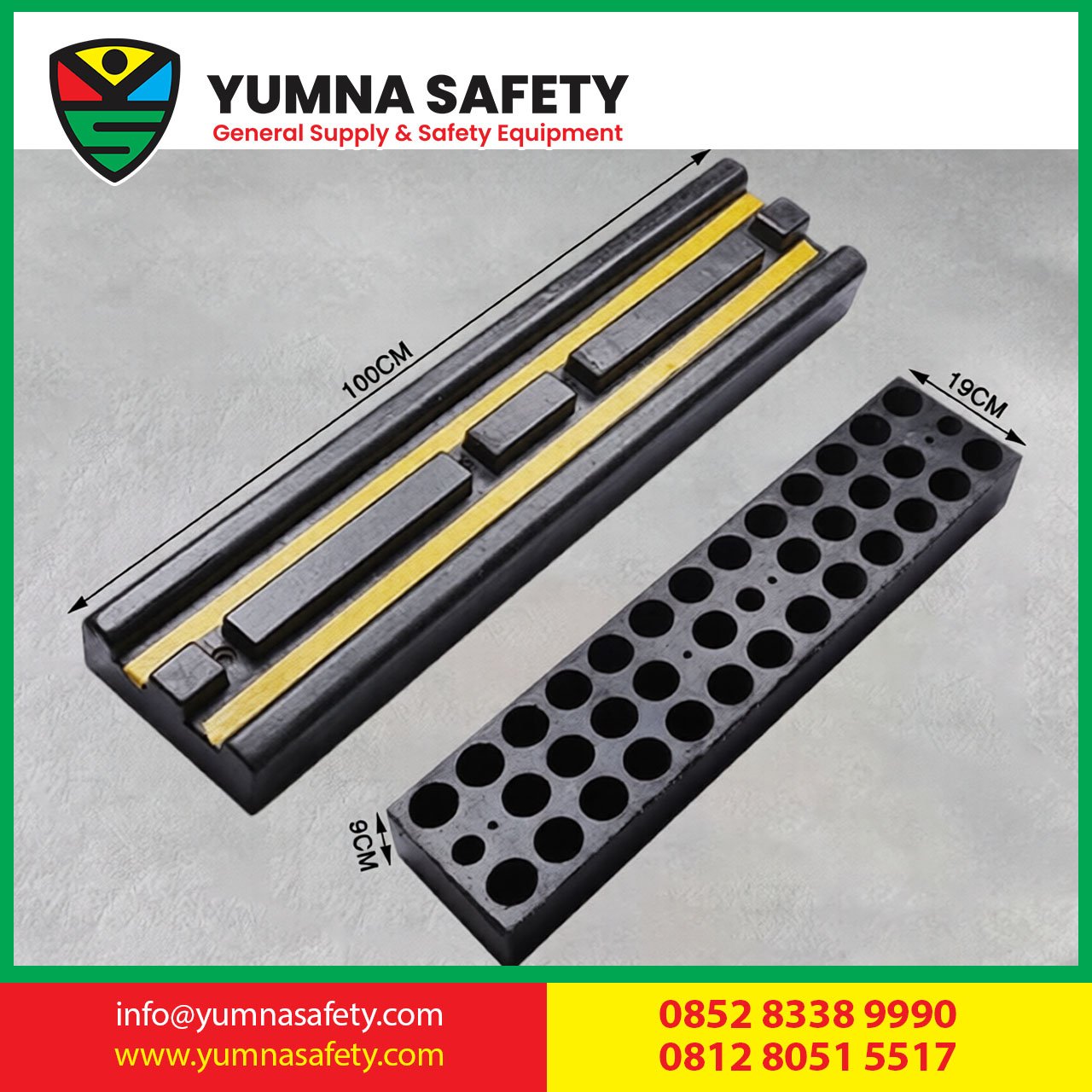 Rubber Wall Guard 12KG Bumper Protector Car Parking Safety / Karet Pelindung Dinding