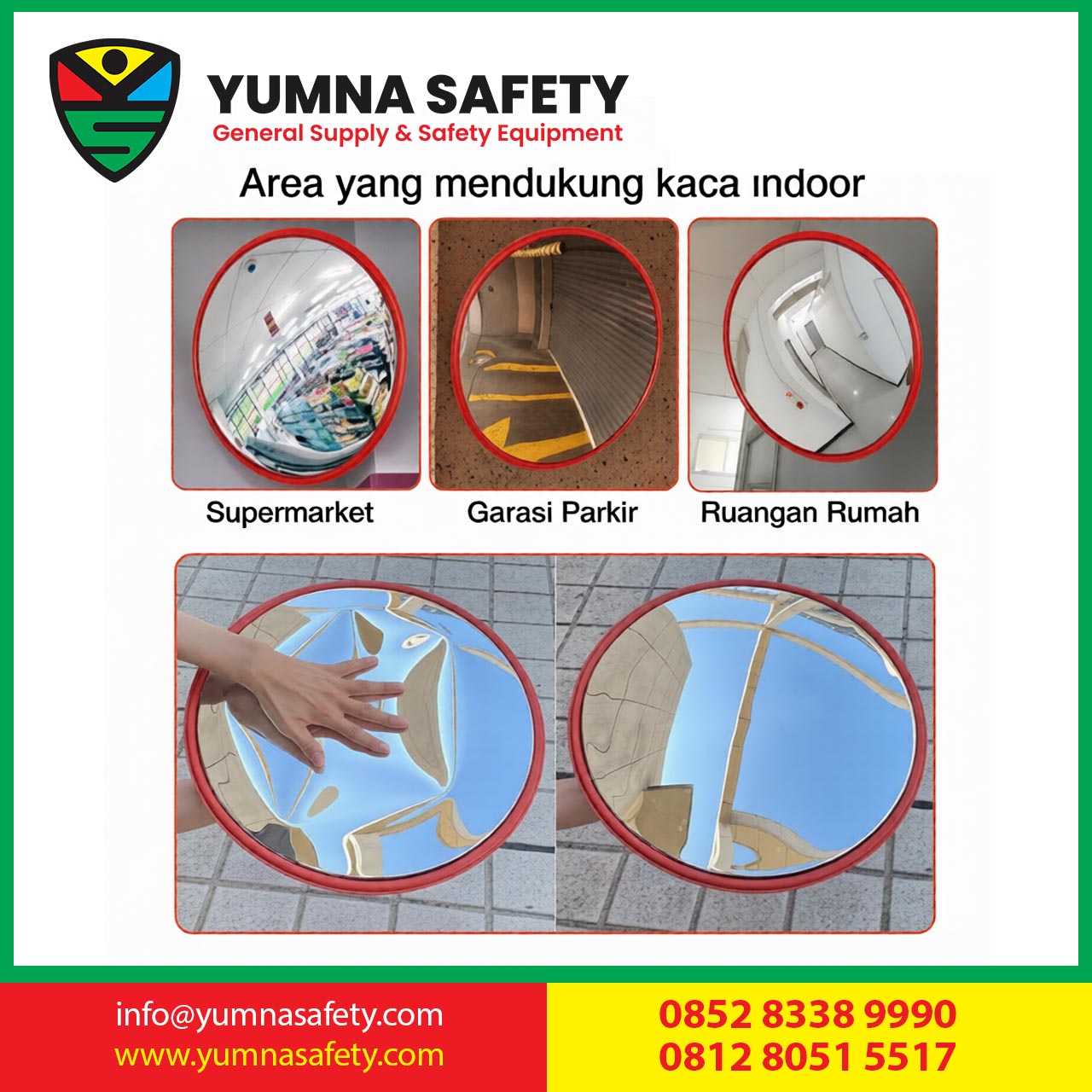 Convex Mirror 80CM Indoor Traffic Safety Mirror  Kaca Cembung Cermin Tikungan