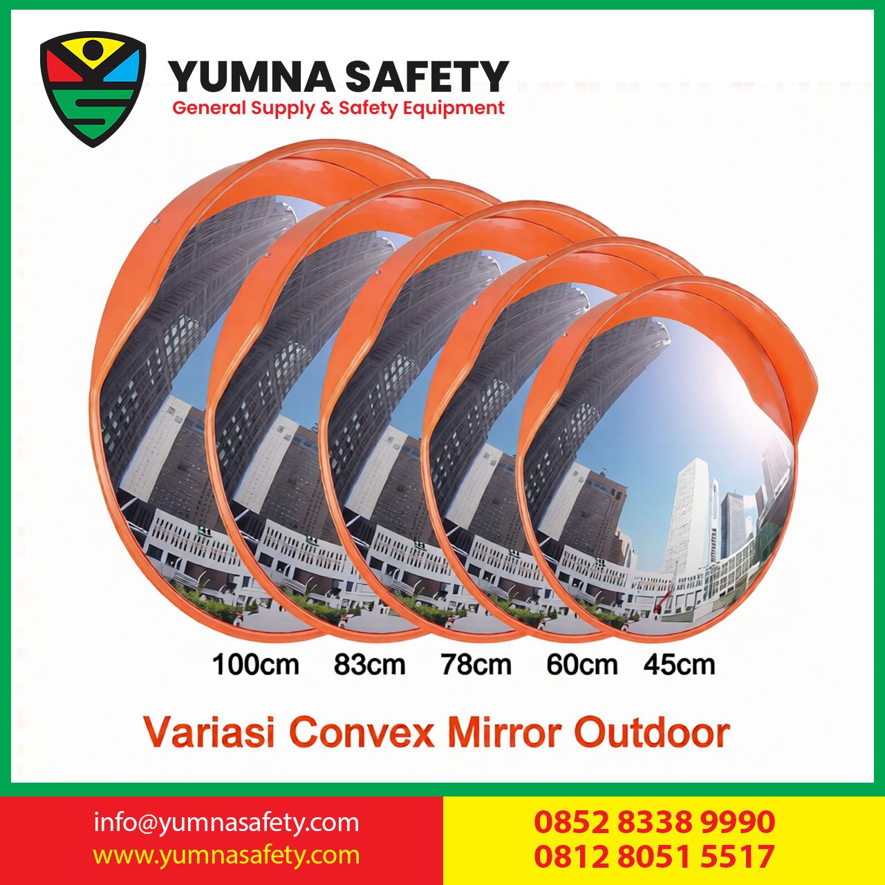 Convex Mirror 60CM Outdoor Traffic Safety Mirror / Kaca Cembung Cermin Tikungan