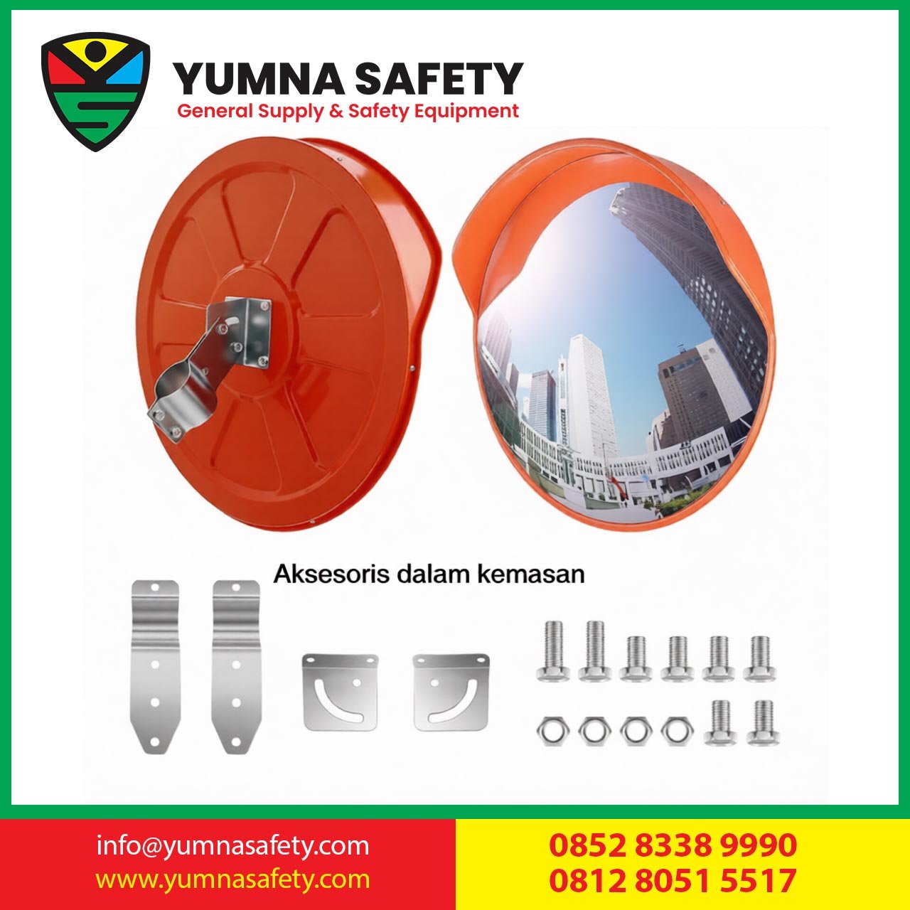 Convex Mirror 60CM Outdoor Traffic Safety Mirror / Kaca Cembung Cermin Tikungan