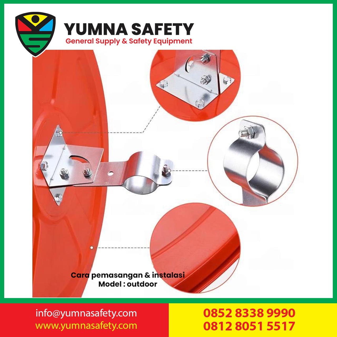 Convex Mirror 60CM Outdoor Traffic Safety Mirror / Kaca Cembung Cermin Tikungan