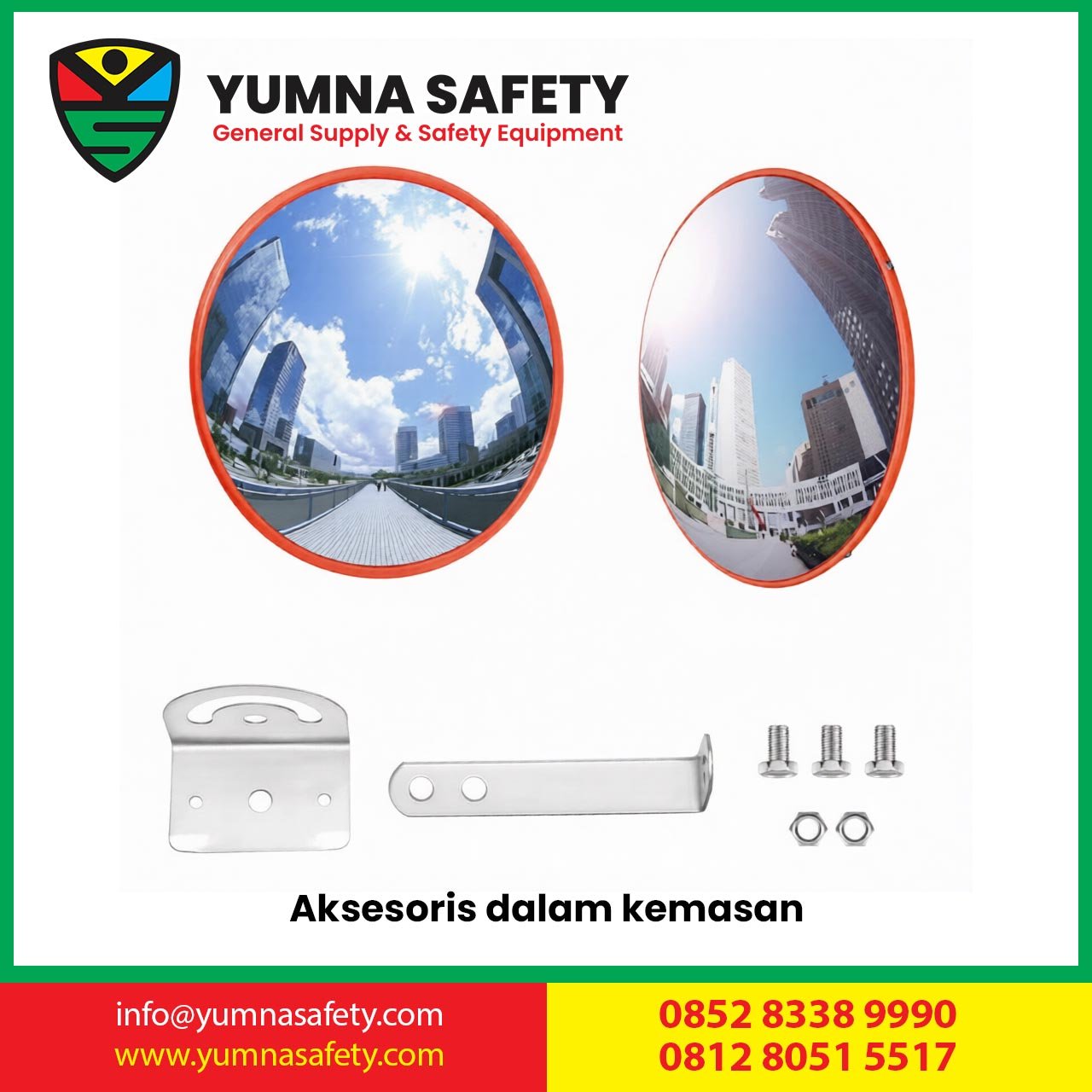 Convex Mirror 80CM Outdoor Traffic Safety Mirror / Kaca Cembung Cermin Tikungan