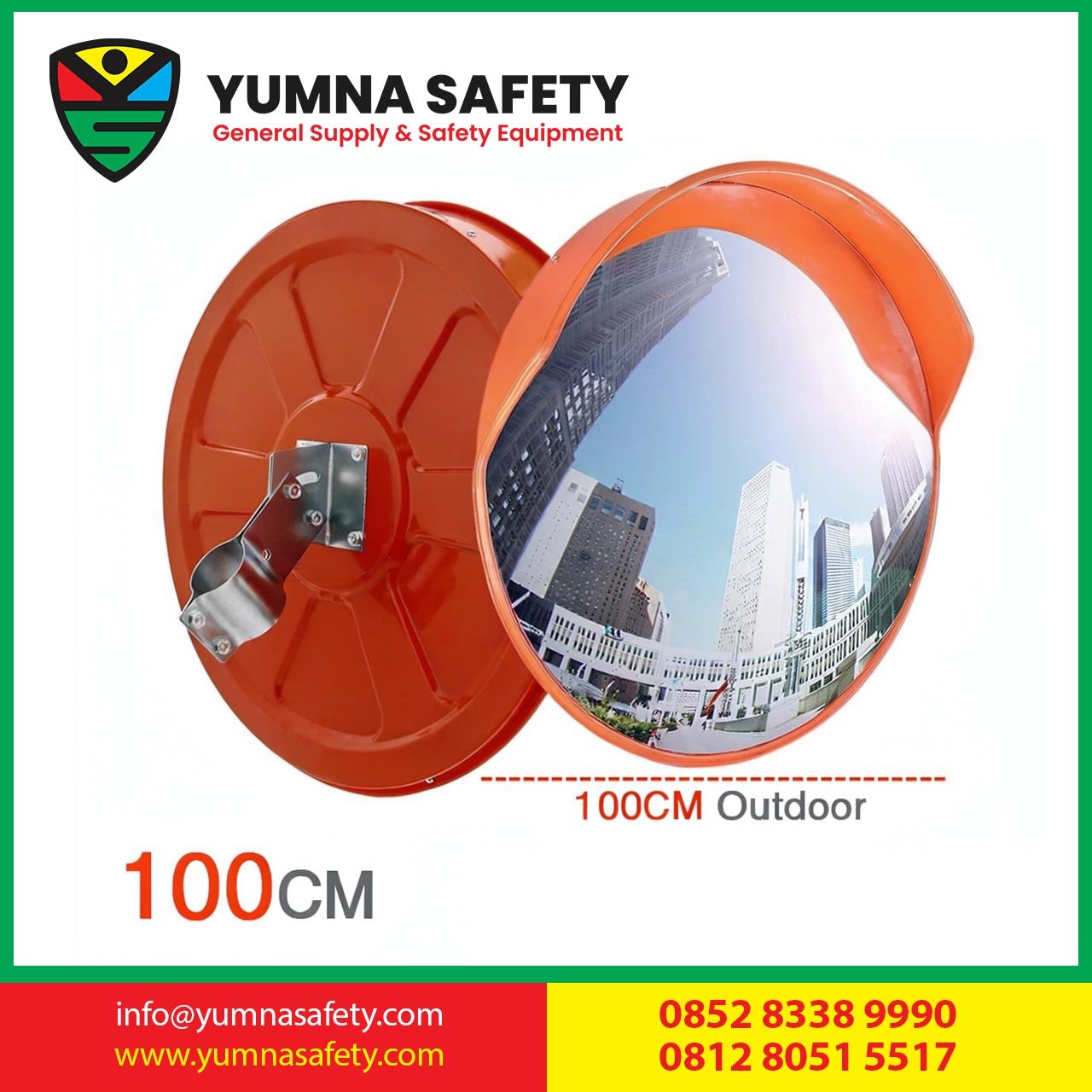 Convex Mirror 100CM Outdoor Traffic Safety Mirror / Kaca Cembung Cermin Tikungan